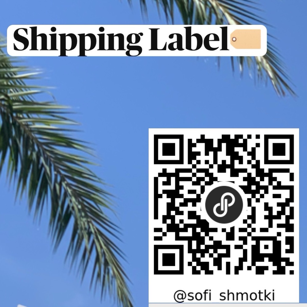 Shipping Label From @sofi_shmotki’s closet